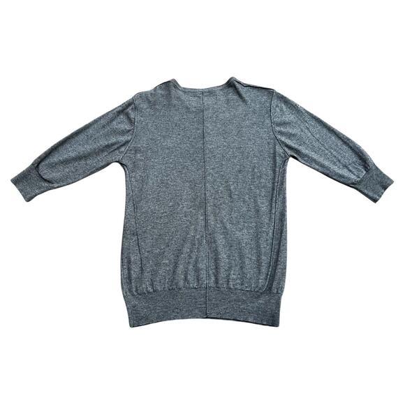 AllSaints Spitalfields Wool/Silk Blend Henley Sweater Top Sz M - Picture 4 of 5